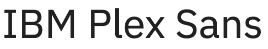 IBM Plex Sans