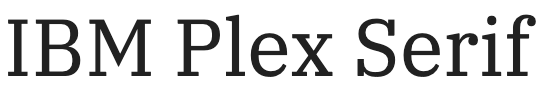 IBM Plex Serif