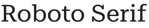 Roboto Serif