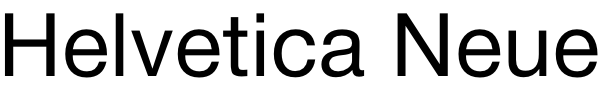 Helvetica Neue